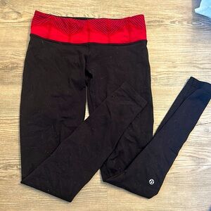 Vintage (2012ish) Lululemon Leggings with Red Band
